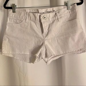 White Denim Shorts